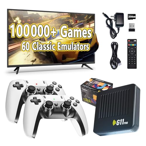 Retro Gaming Console with 2.4g Wireless Dual Controllers, HDMI Output M8757