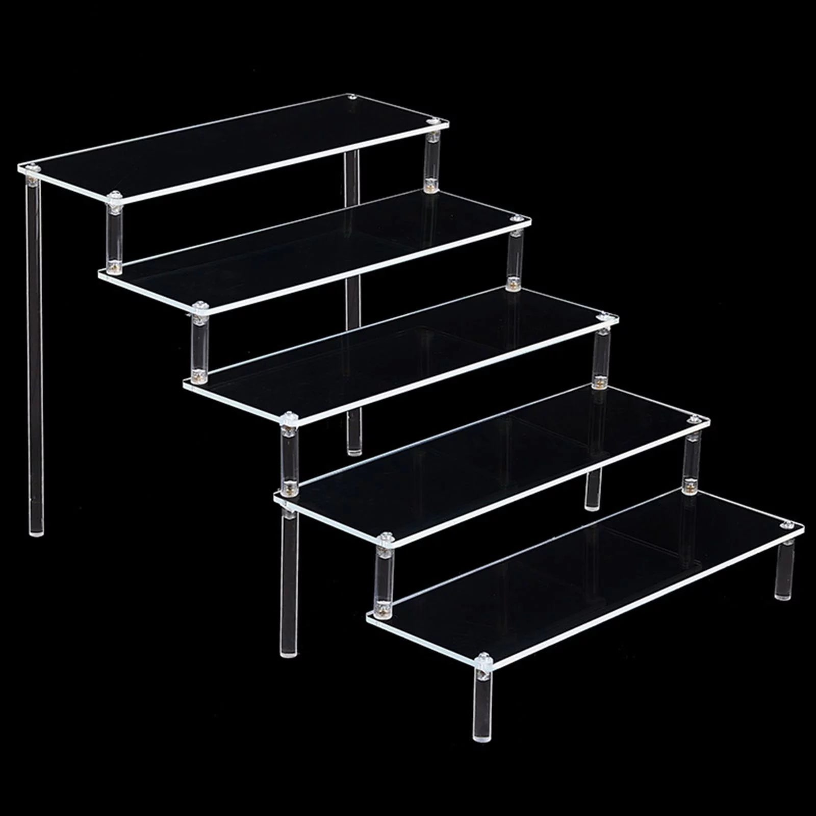Acrylic Rack Storage Organizer Display Stand Countertop Riser N5218