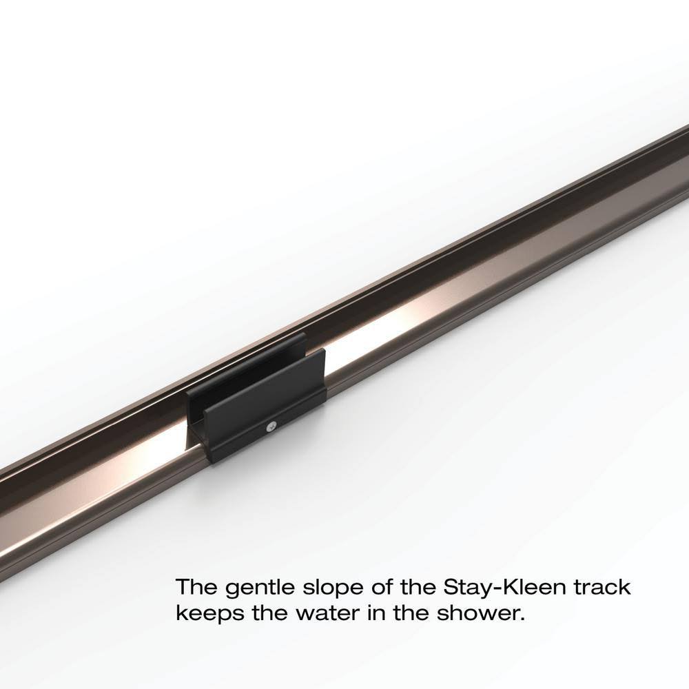 Clear Framed Sliding Tub Door in Oil Rubbed Bronze M49808