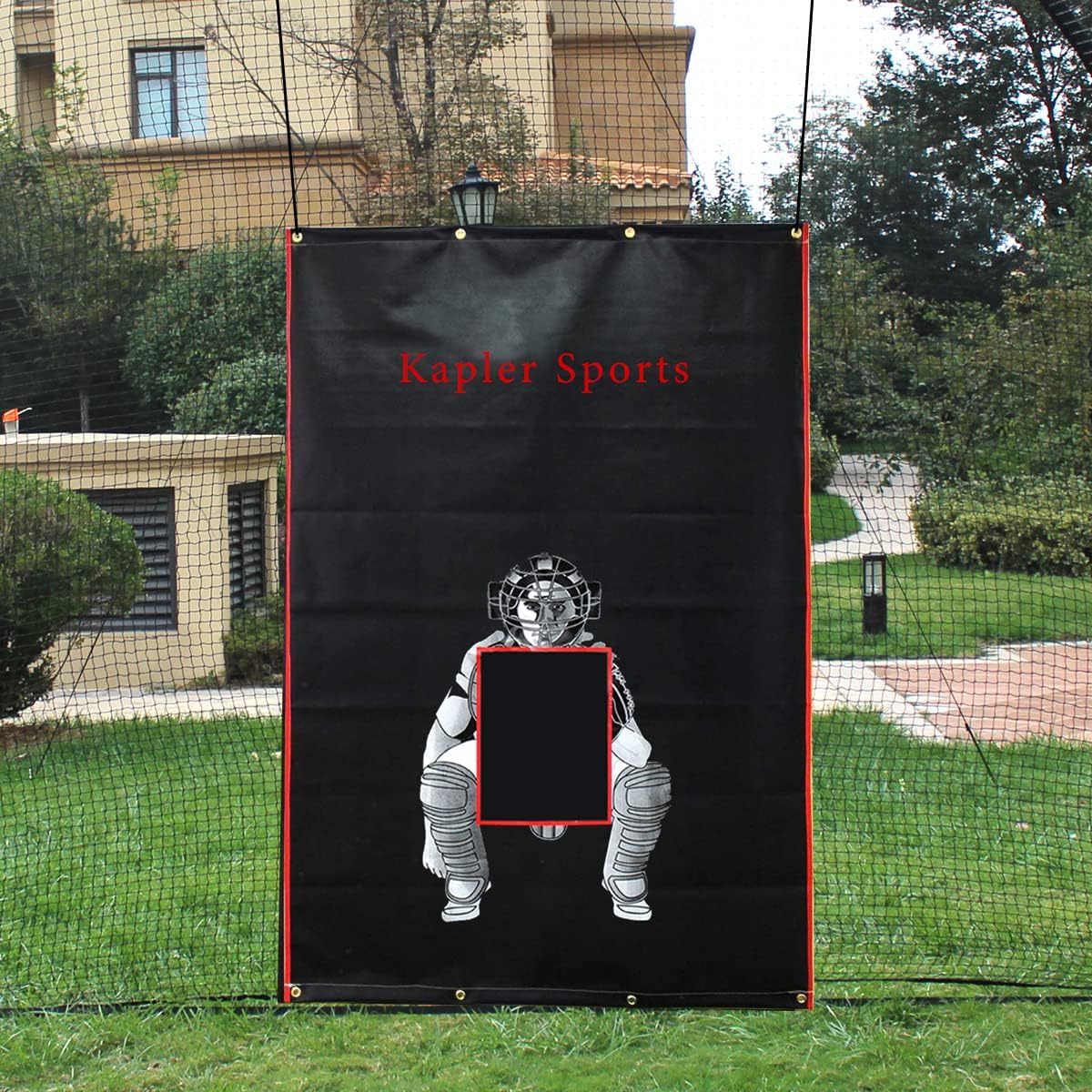 Vinyl Batting Cage Backstop with Bungees M3918
