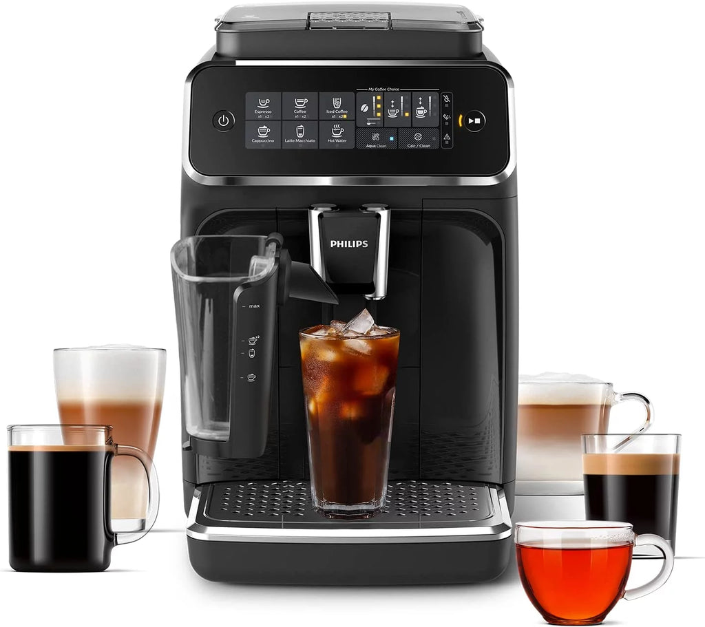 Black Fully Automatic Espresso Machine with LatteGo K4673