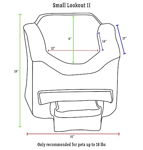 Small Black Diamond Dog Car Seat S983014