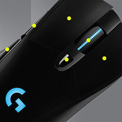 Black Wireless Gaming Mouse with Rubber Side Grips Q310