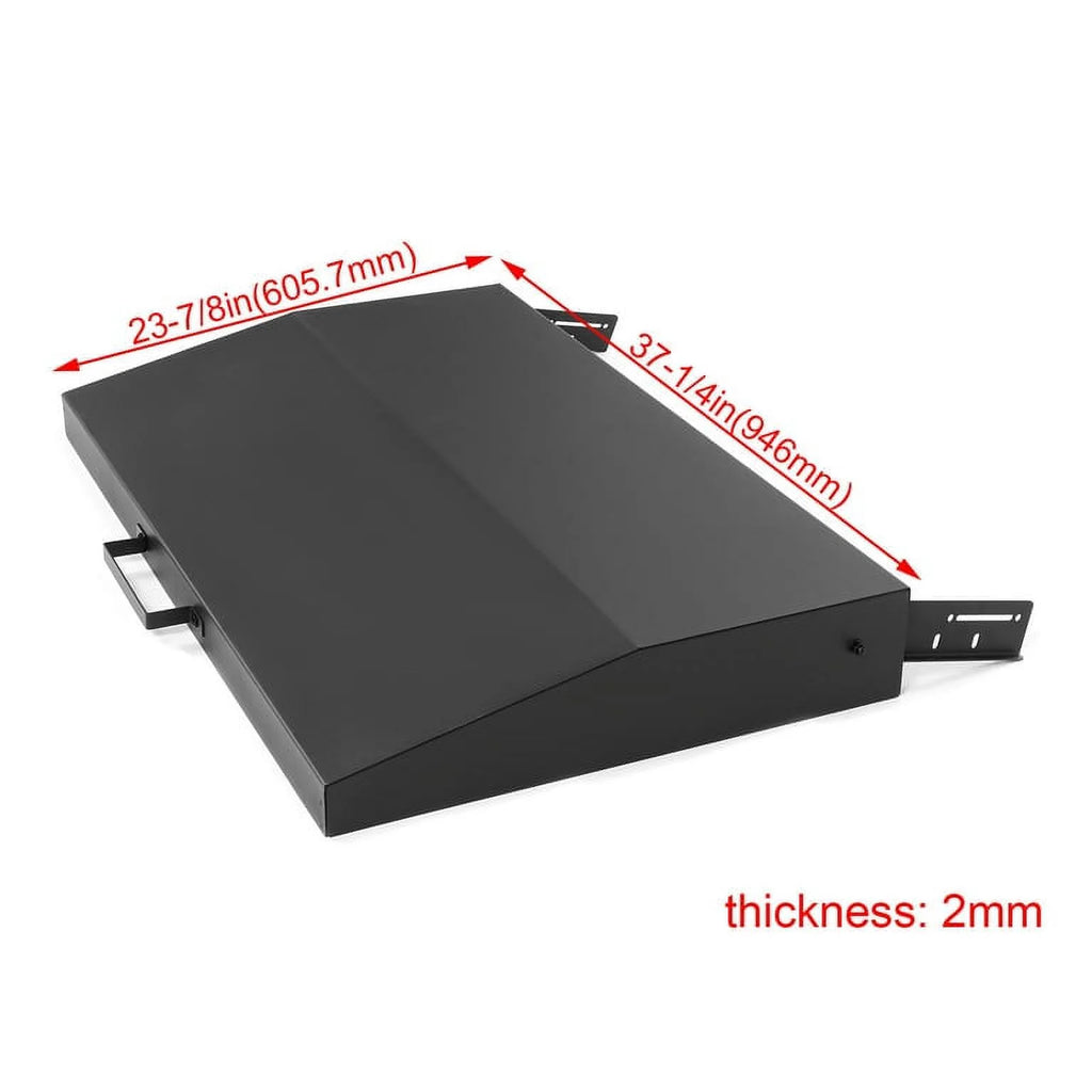 36 in Griddle Hood Lid Black BBQ Hard Cover E255