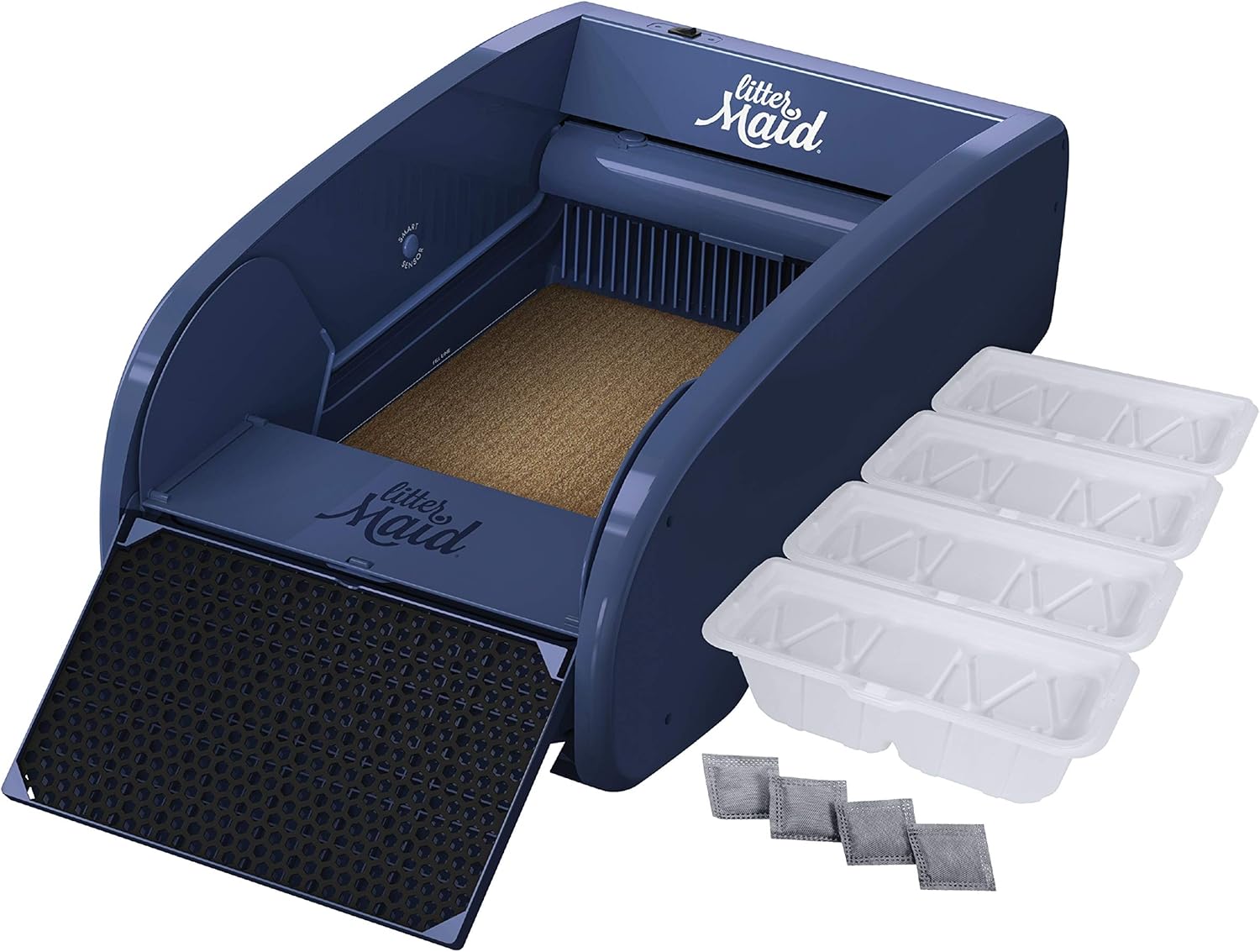 Single Cat Self-Cleaning Litter Box, Blue J11603