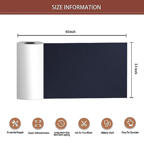 Self Adhesive Leather Repair Patch, 30 in x 16 in Large Leather Patches C4479