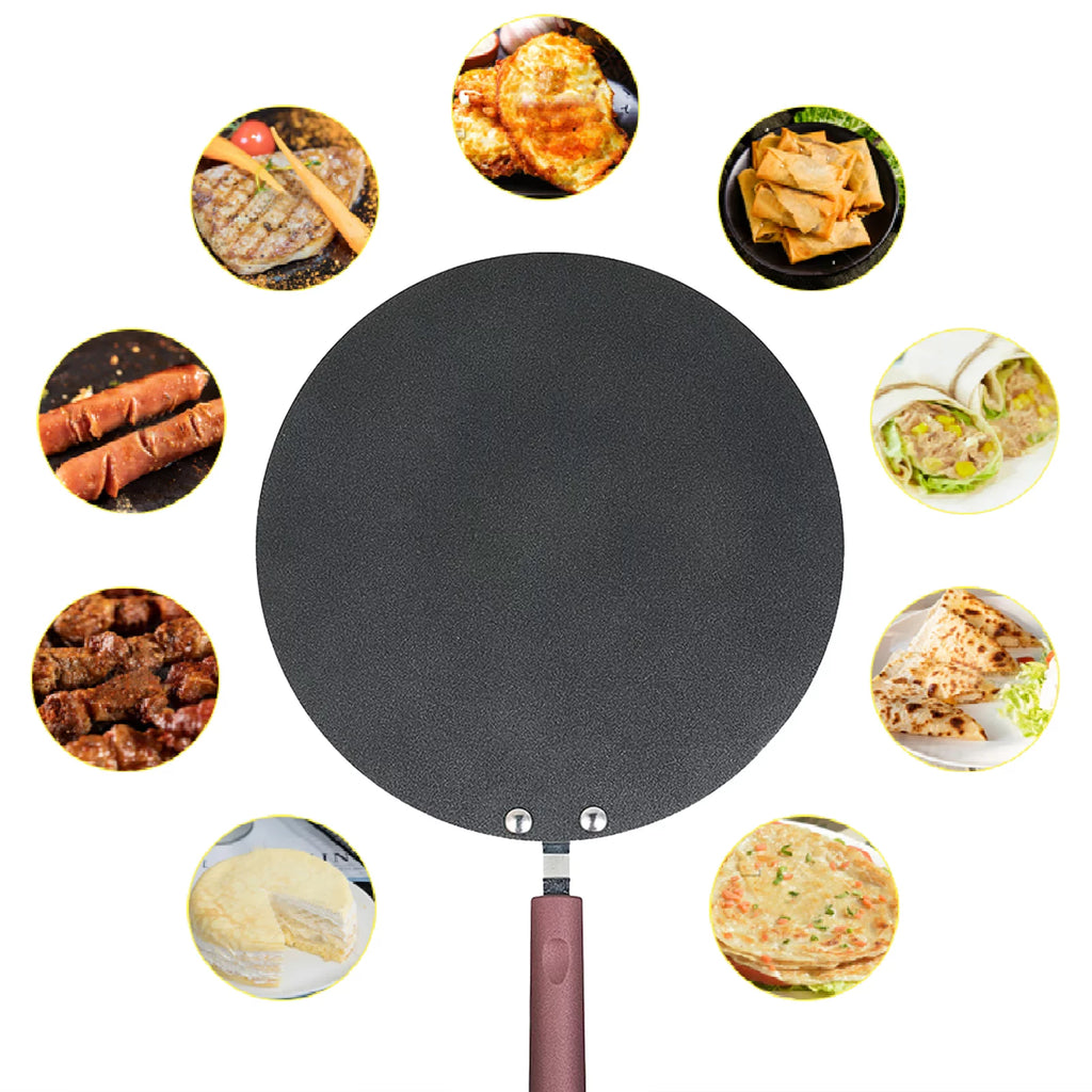 Pancake Pan Crepe Maker Griddle Pan with Spreader & Spatula E263444