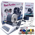 Rock Tumbler Kit with Rough Stones, Polishing Sands, Jewelry Fasteners T3202