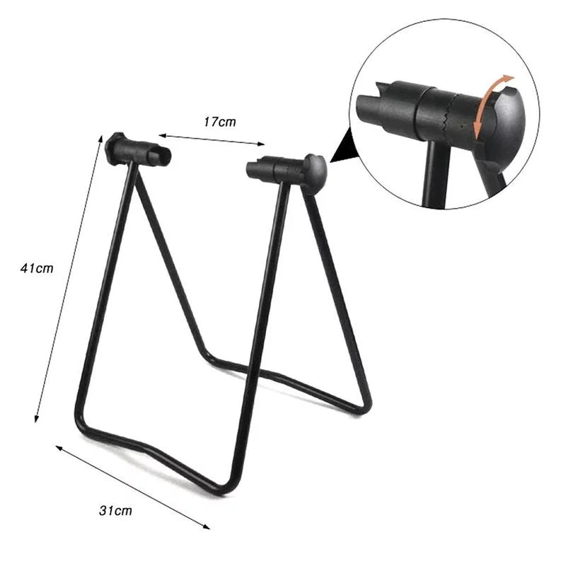 Bicycle Trainer Stationary Cycle Stand Indoor Exercise Training Foldable Y8329
