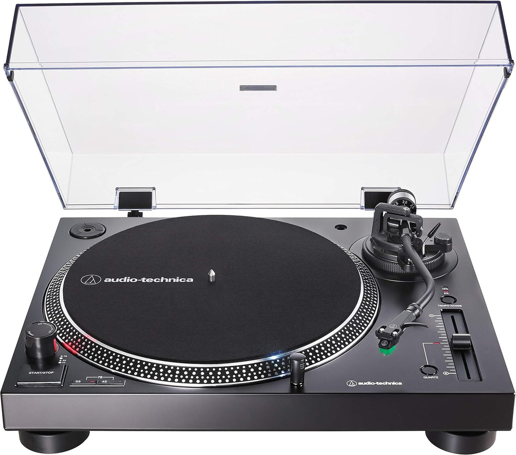 Direct-Drive Turntable, Fully Manual, 3 Speed, Black O540739