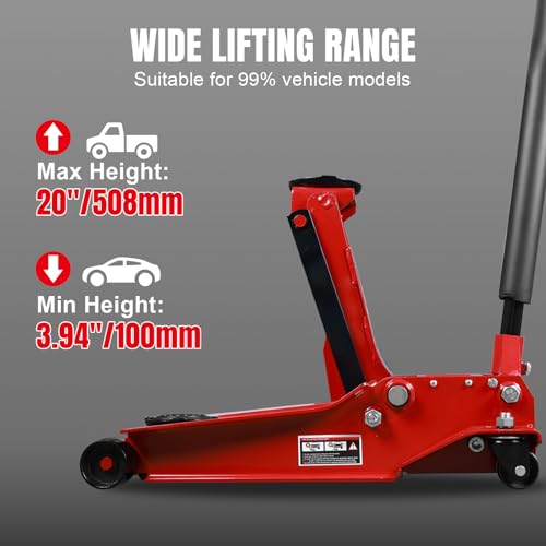 3 Ton Hydraulic Trolley Floor Jack with Extra Saddle M133