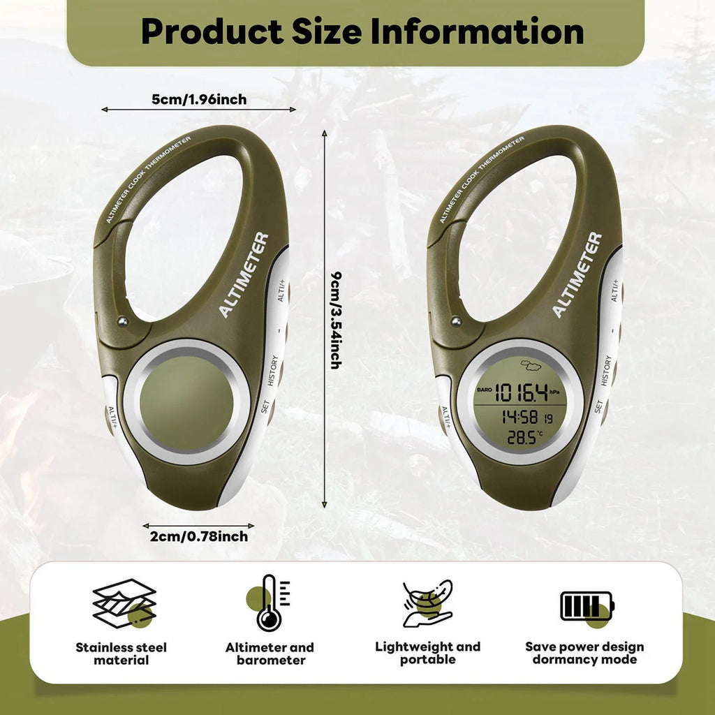 Outdoor Handheld Altimeter Thermometer B8162