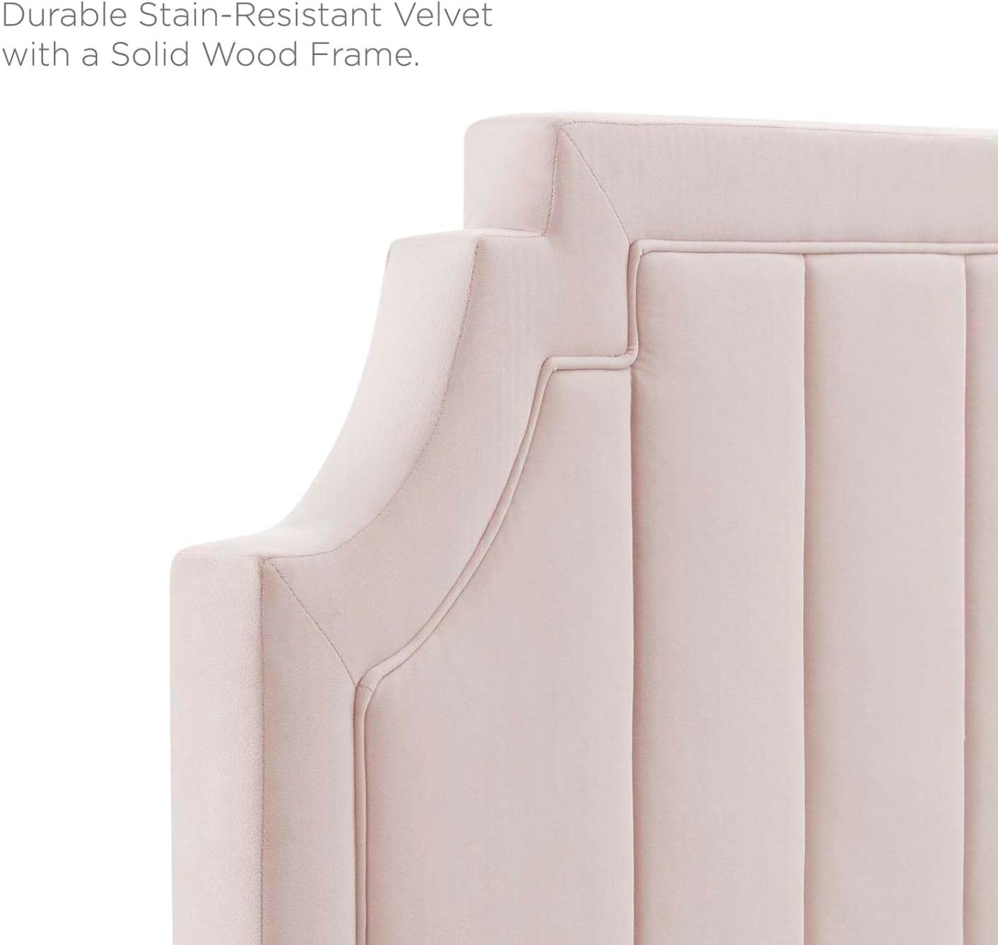 Channel Tufted Performance Velvet Headboard E774