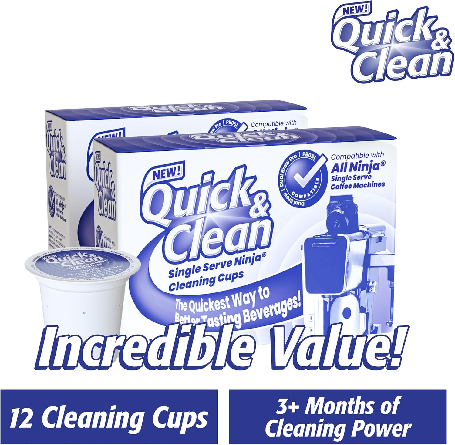 12-Pack Cleaning Pods for Coffee Machines O297932