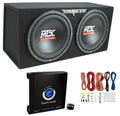12" 1200W Dual Loaded Car Subwoofers with Box and Amp G72964