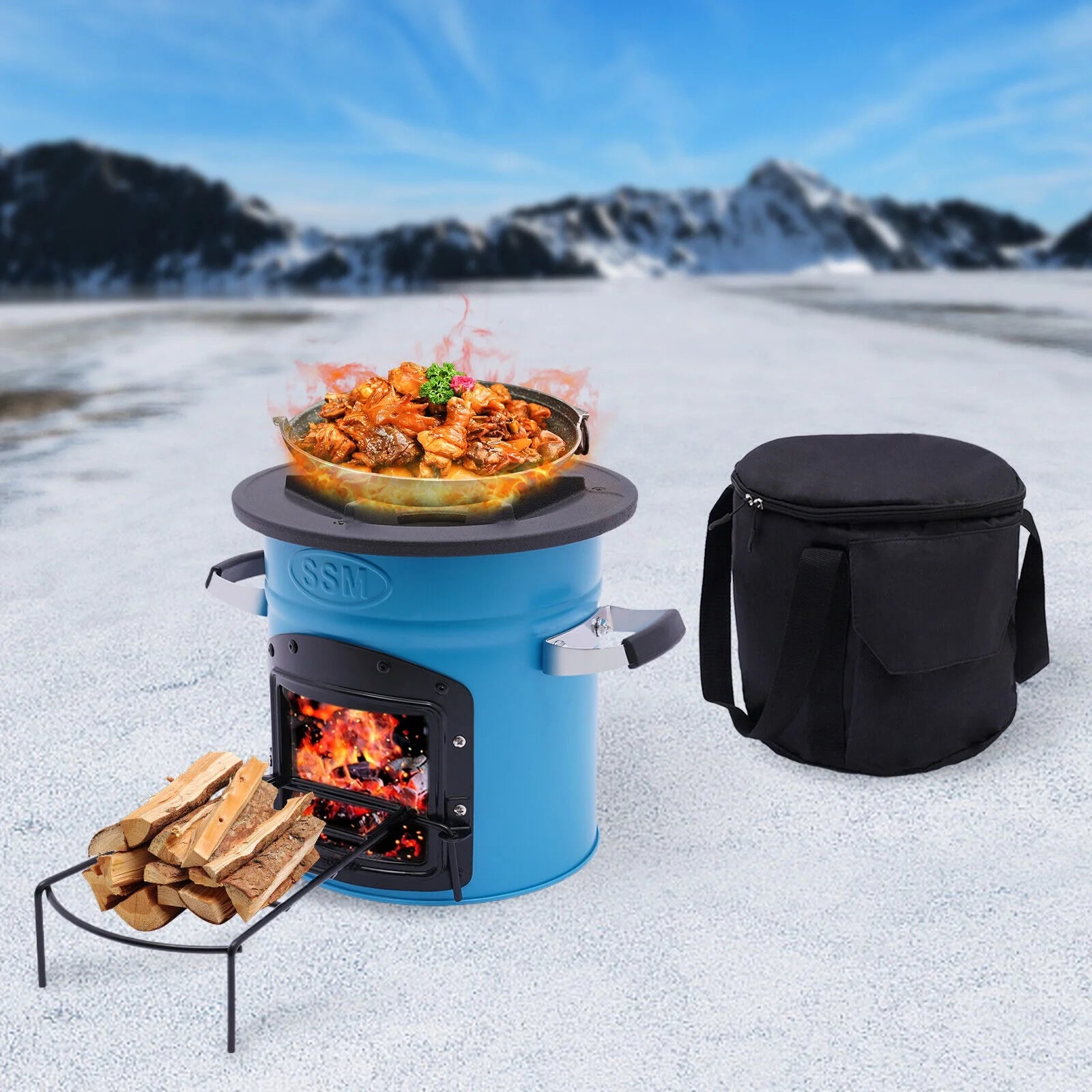 Outdoor Portable Camping Rocket Stove X967