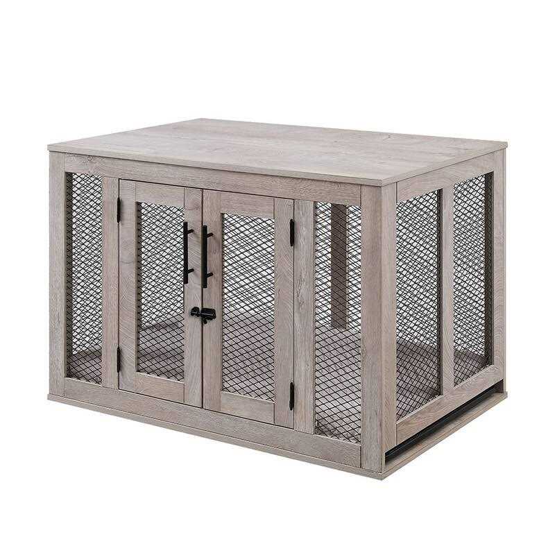 Dog Crate with Cushion and Tray P107
