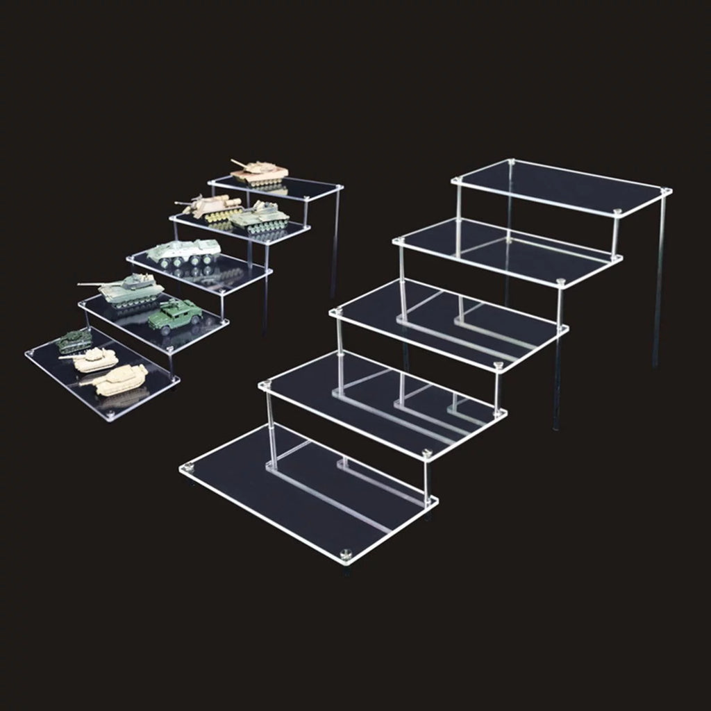 Acrylic Rack Storage Organizer Display Stand Countertop Riser N5218