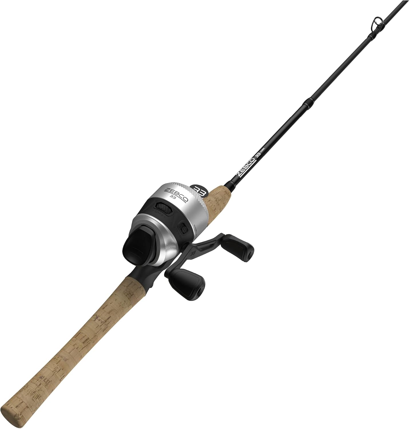 6-Foot Spincast Reel and Fishing Rod Combos Silver Black A6706