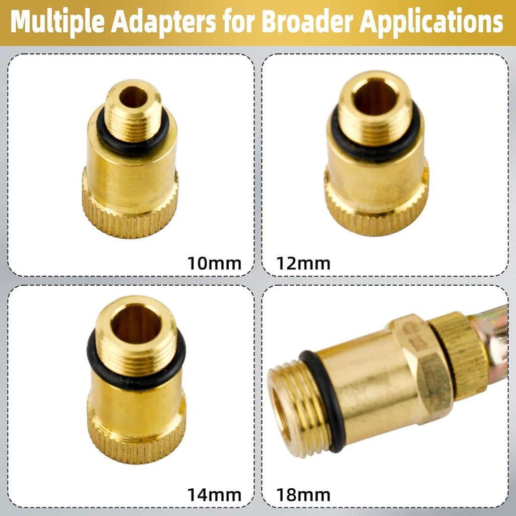 Engine Compression Tester, 0-300 PSI, 8pcs Compression Tester with Adapters A664