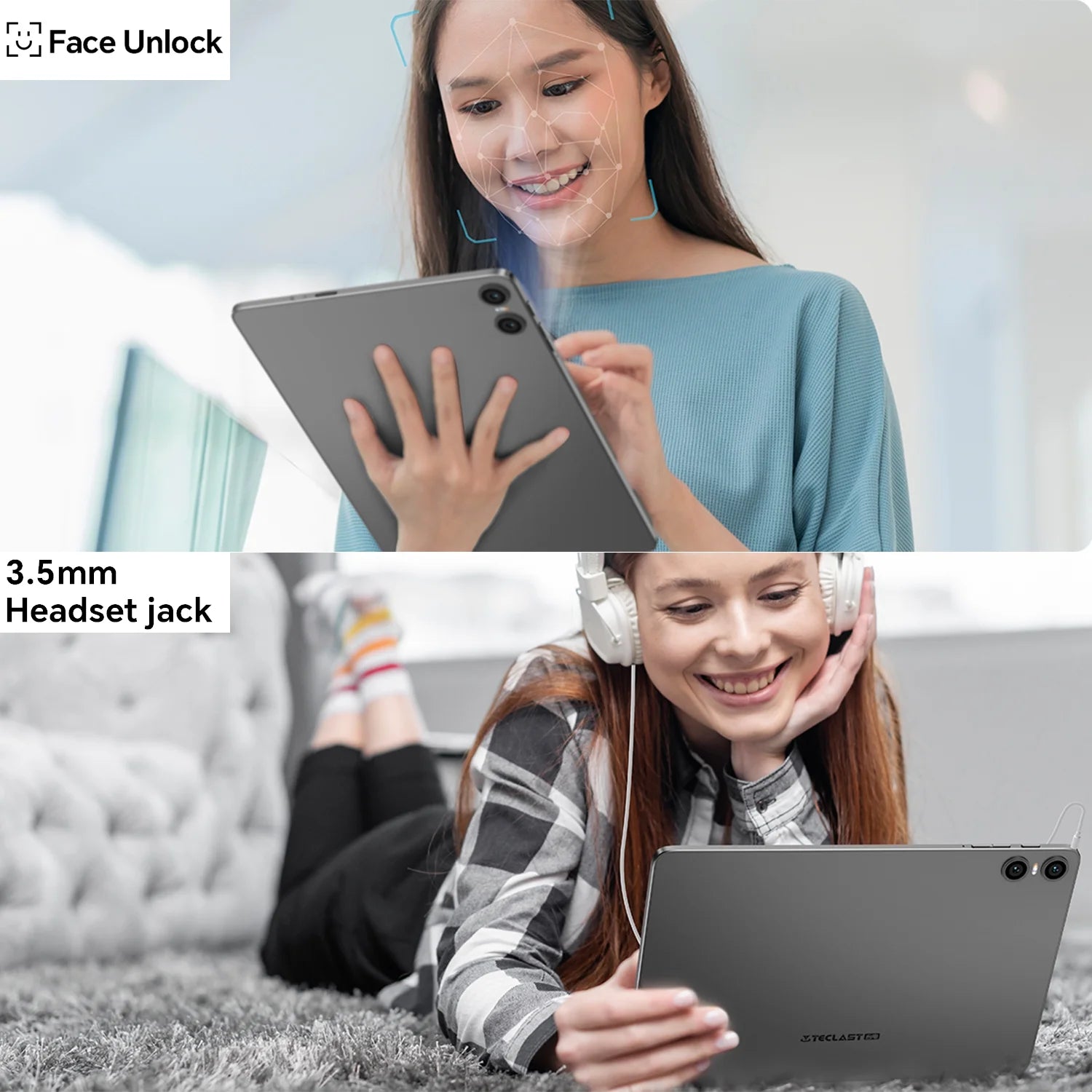 10 inch Android 14 Tablet 10GB RAM 128GB ROM Octa Core HD Bluetooth 5.4 Dual Camera C2680