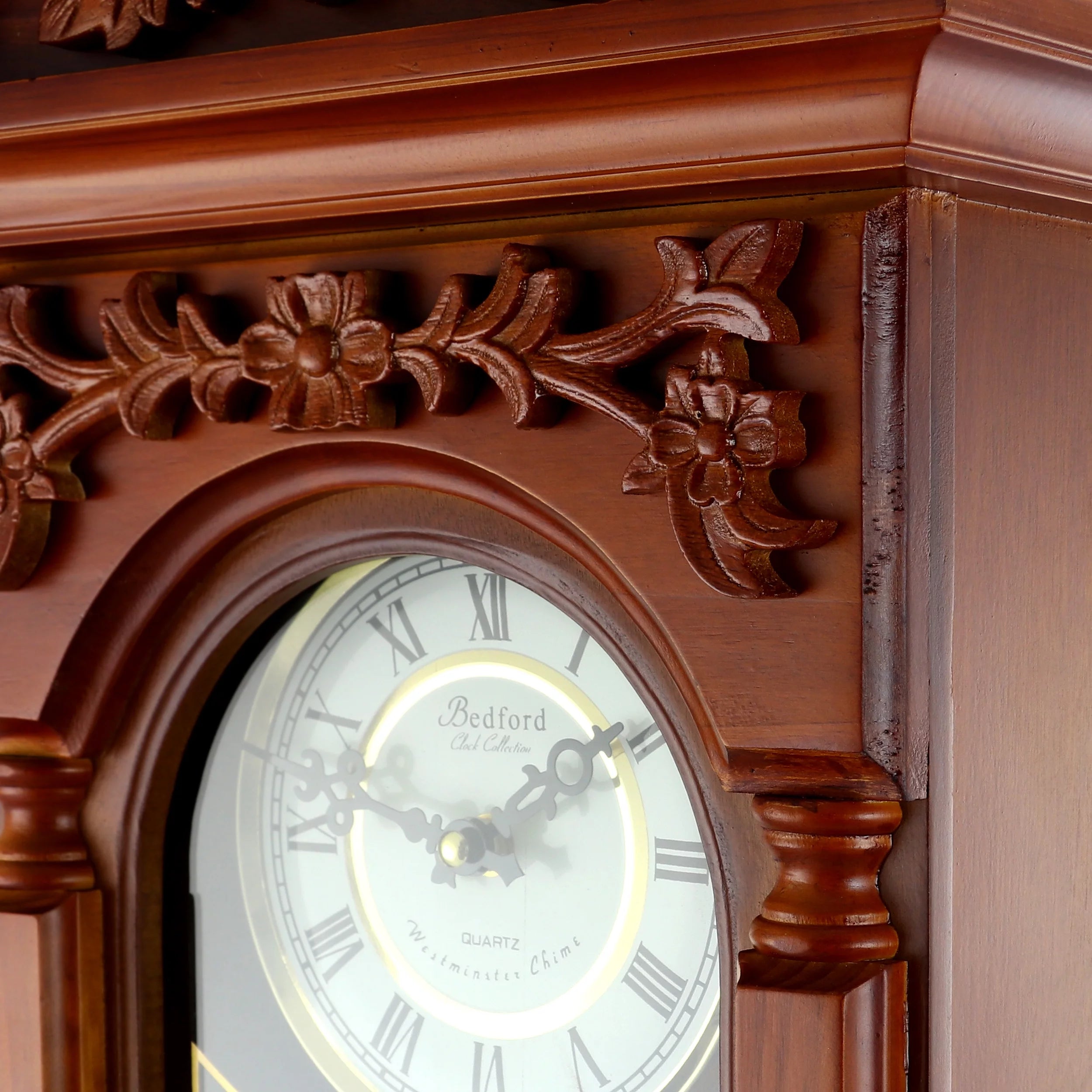 Antique Chiming Wall Clock with Roman Numerals P453487