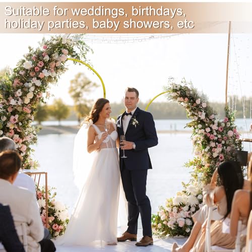 Gold Metal Arch Backdrop Stand Set of 3 U3565
