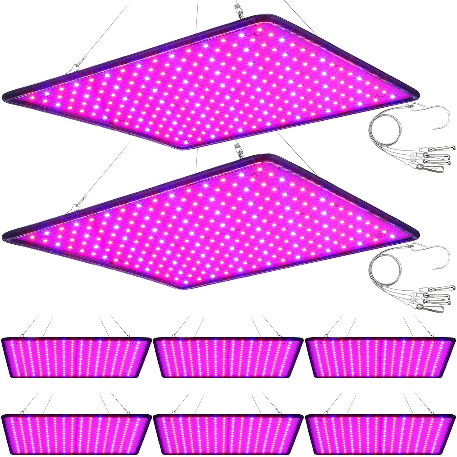 8 Pcs LED Grow Lights Full Spectrum J90579