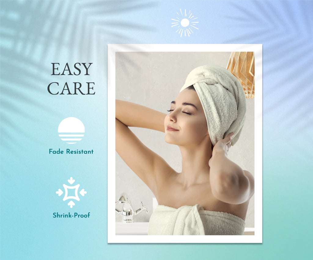 100% Cotton Bath Towel Set - 1 Bath Towel, 1 Hand Towel, 1 Wash Cloth (Ivory) T202