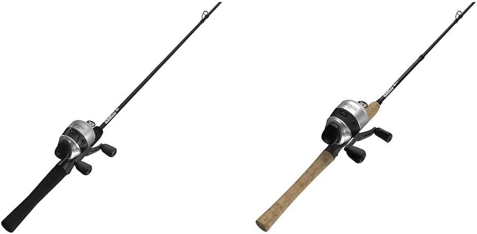 6-Foot Spincast Reel and Fishing Rod Combos Silver Black A6706
