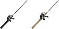 6-Foot Spincast Reel and Fishing Rod Combos Silver Black A6706