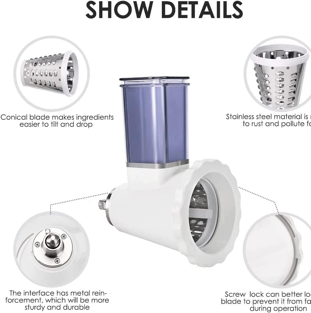 Slicer Shredder Attachment for Stand Mixers (4 Blades) D568835