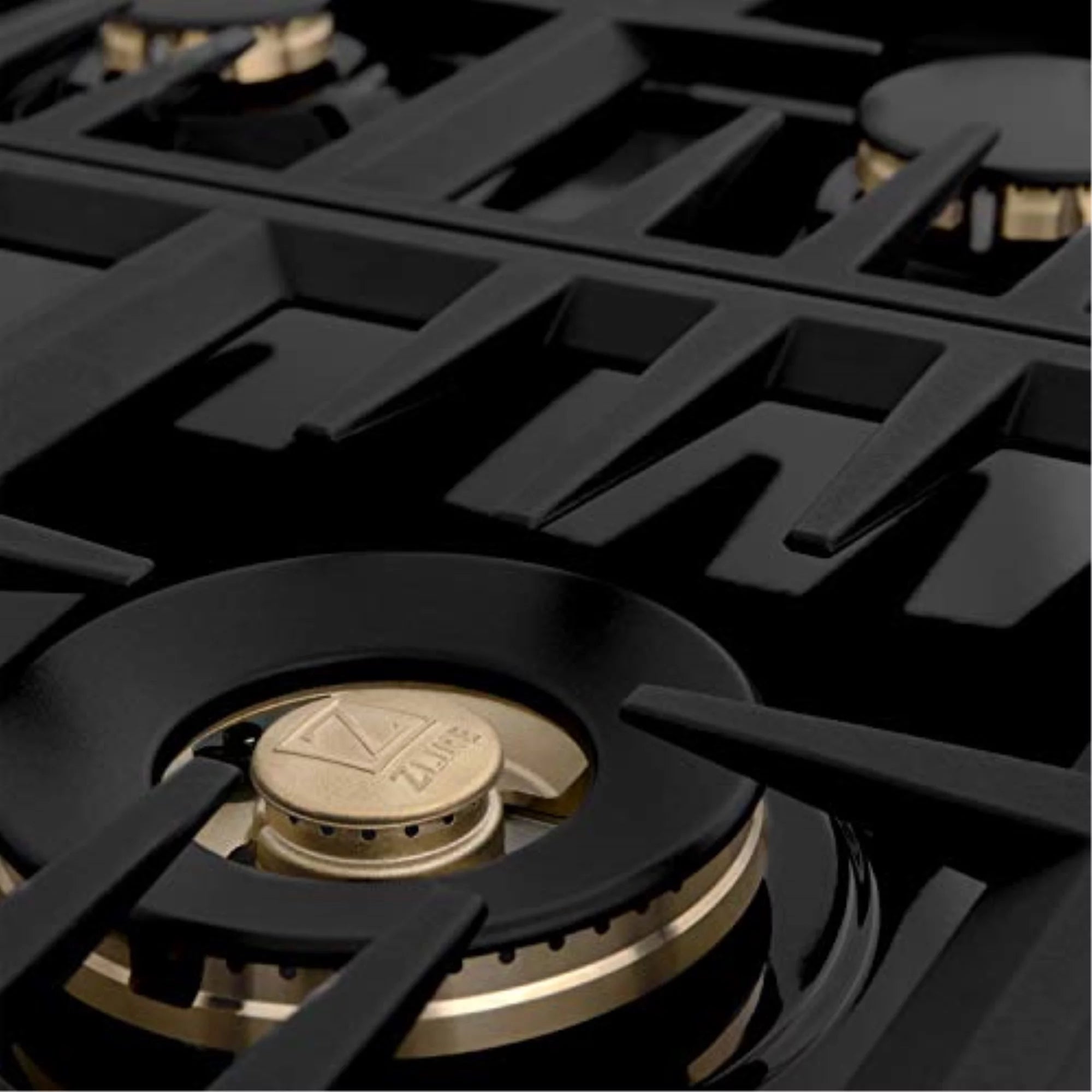 30 in. Dropin Cooktop with 4 Gas Burners and Black Porcelain Top M7083