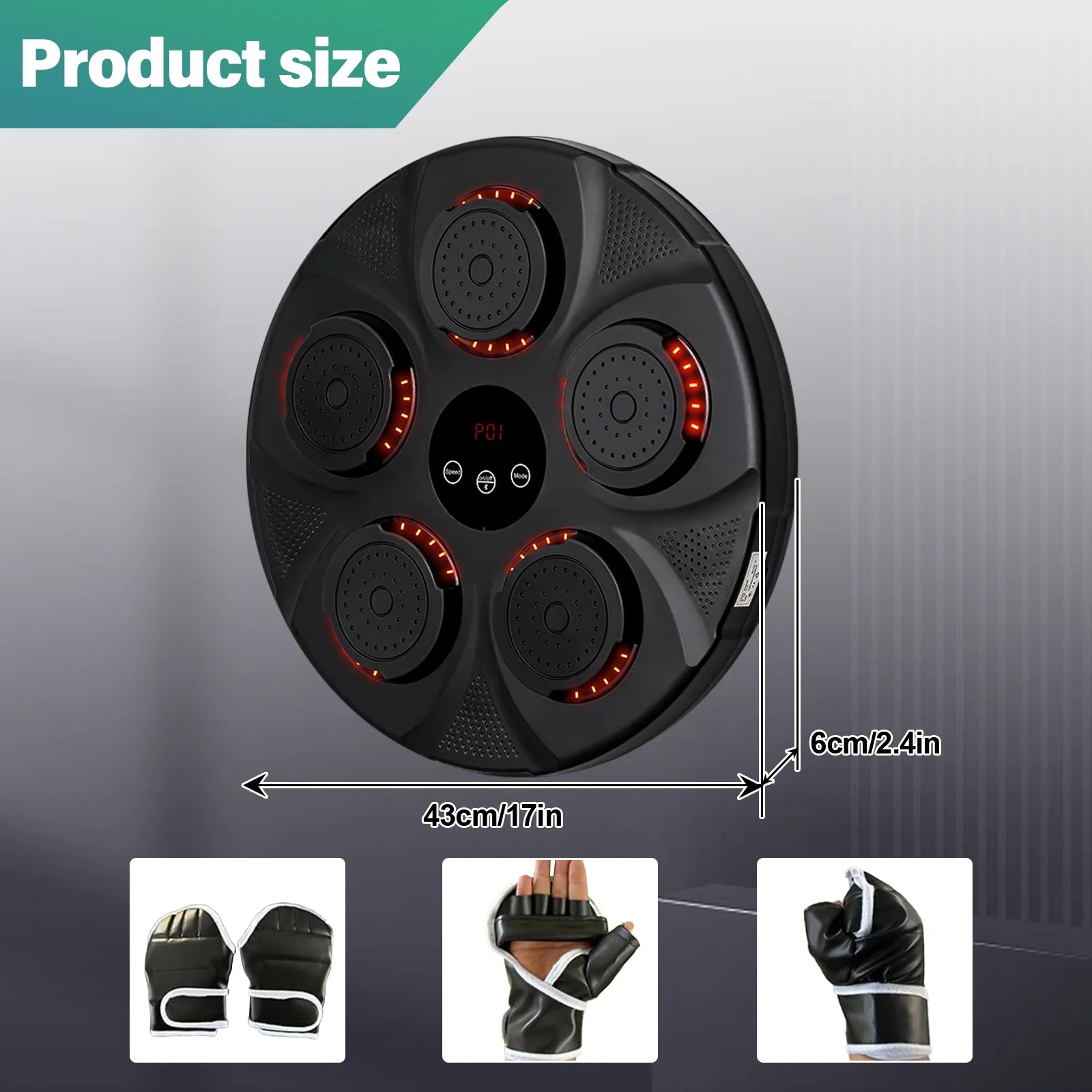 Smart Bluetooth Boxing Machine with Boxing gloves C13249