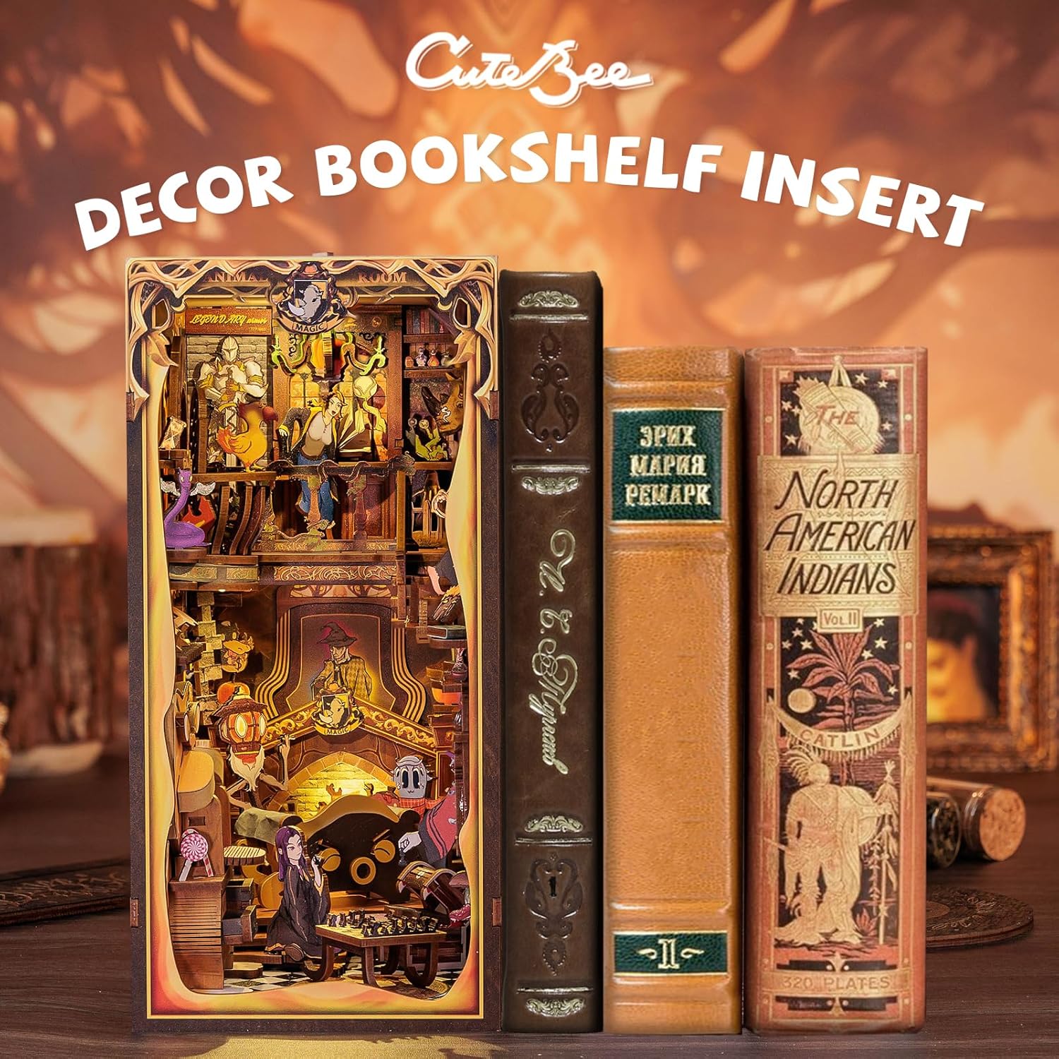 3D Wooden Book Nook Kit H386