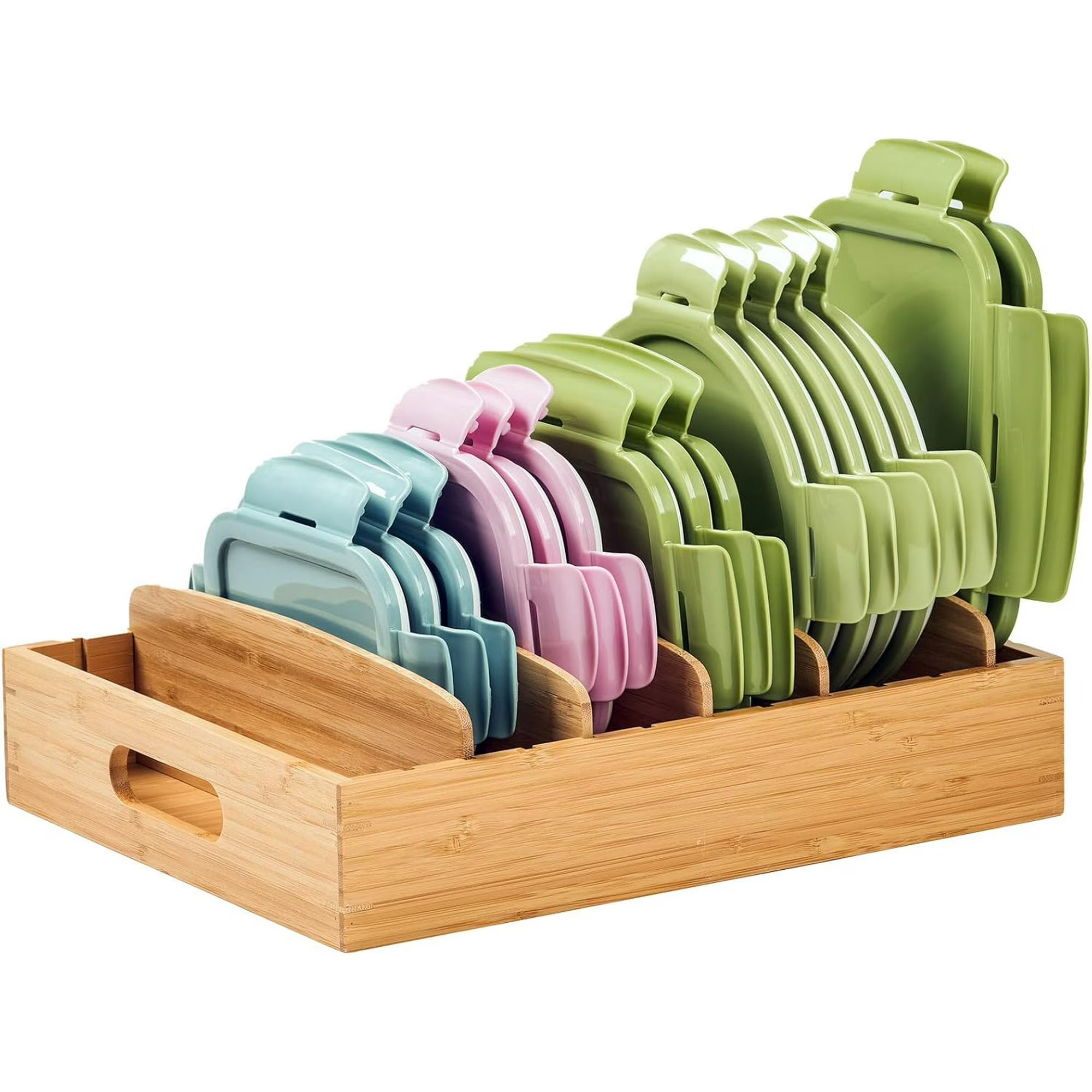 Bamboo Drawer Caddy with Adjustable Dividers J85034