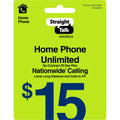 $15 Home Phone Unlimited 30-Day Plan Direct Top Up V3356