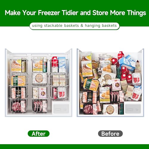 Adjustable Expandable Freezer Organizer Bins D145