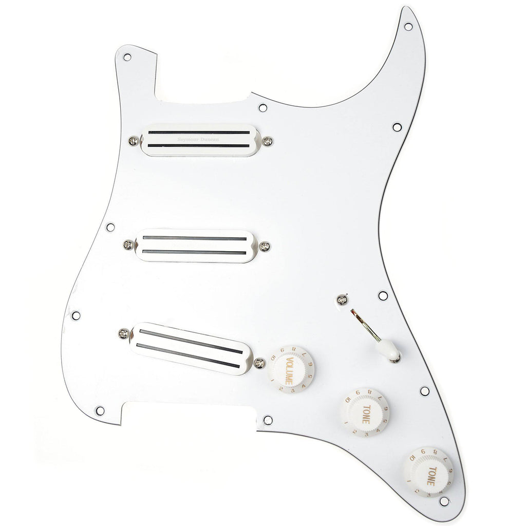 White Loaded Pickguard B12456