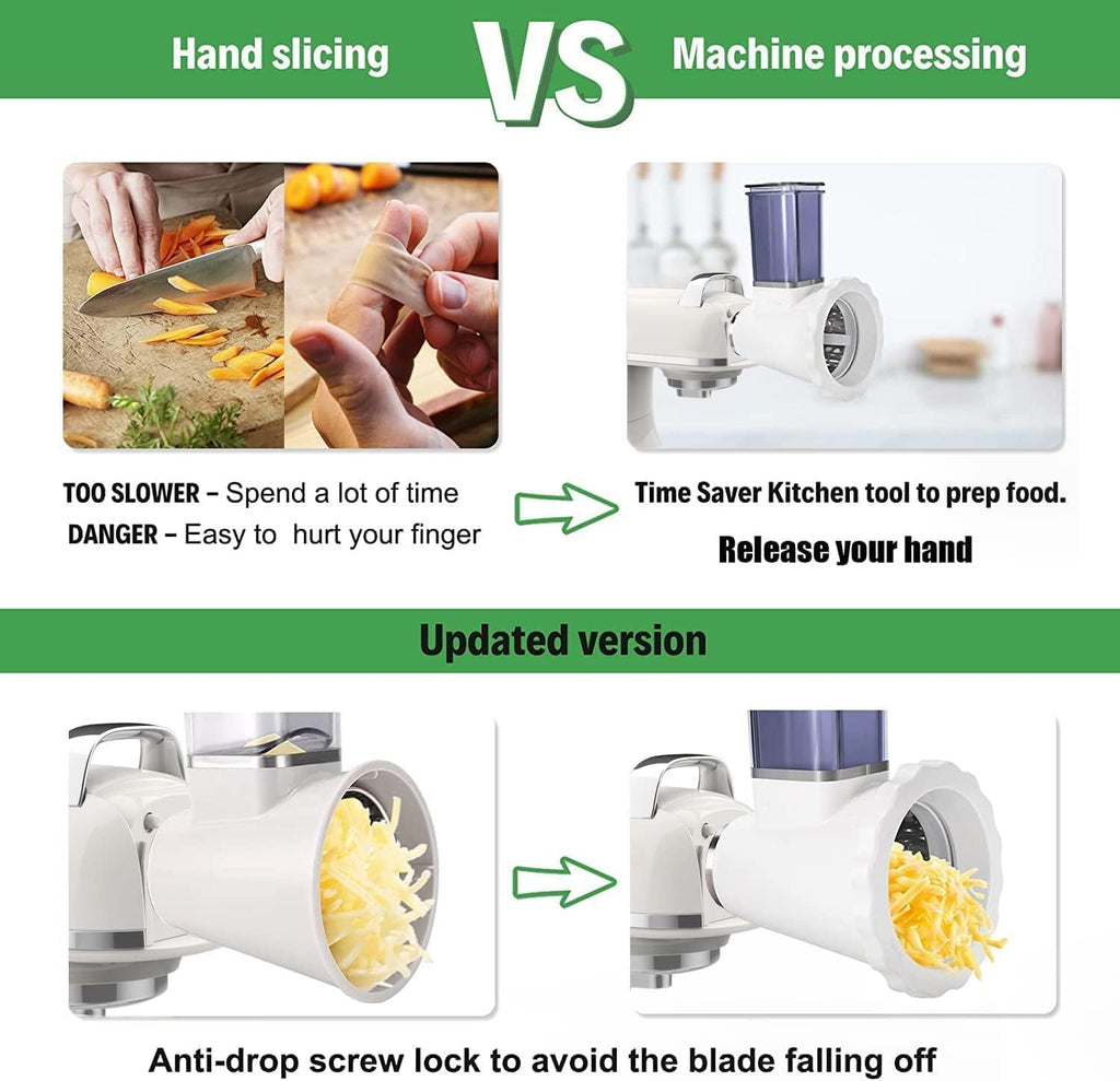 Slicer Shredder Attachment for Stand Mixers (4 Blades) D568835