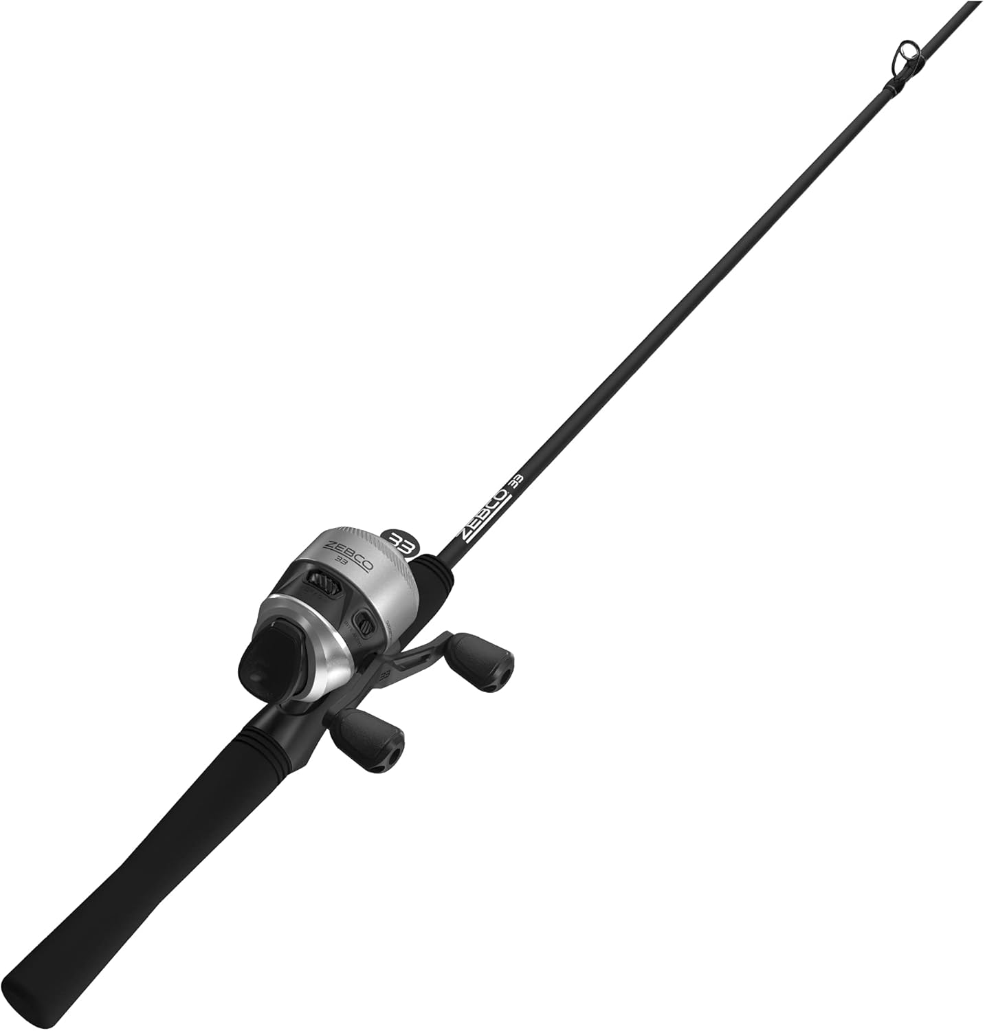 6-Foot Spincast Reel and Fishing Rod Combos Silver Black A6706