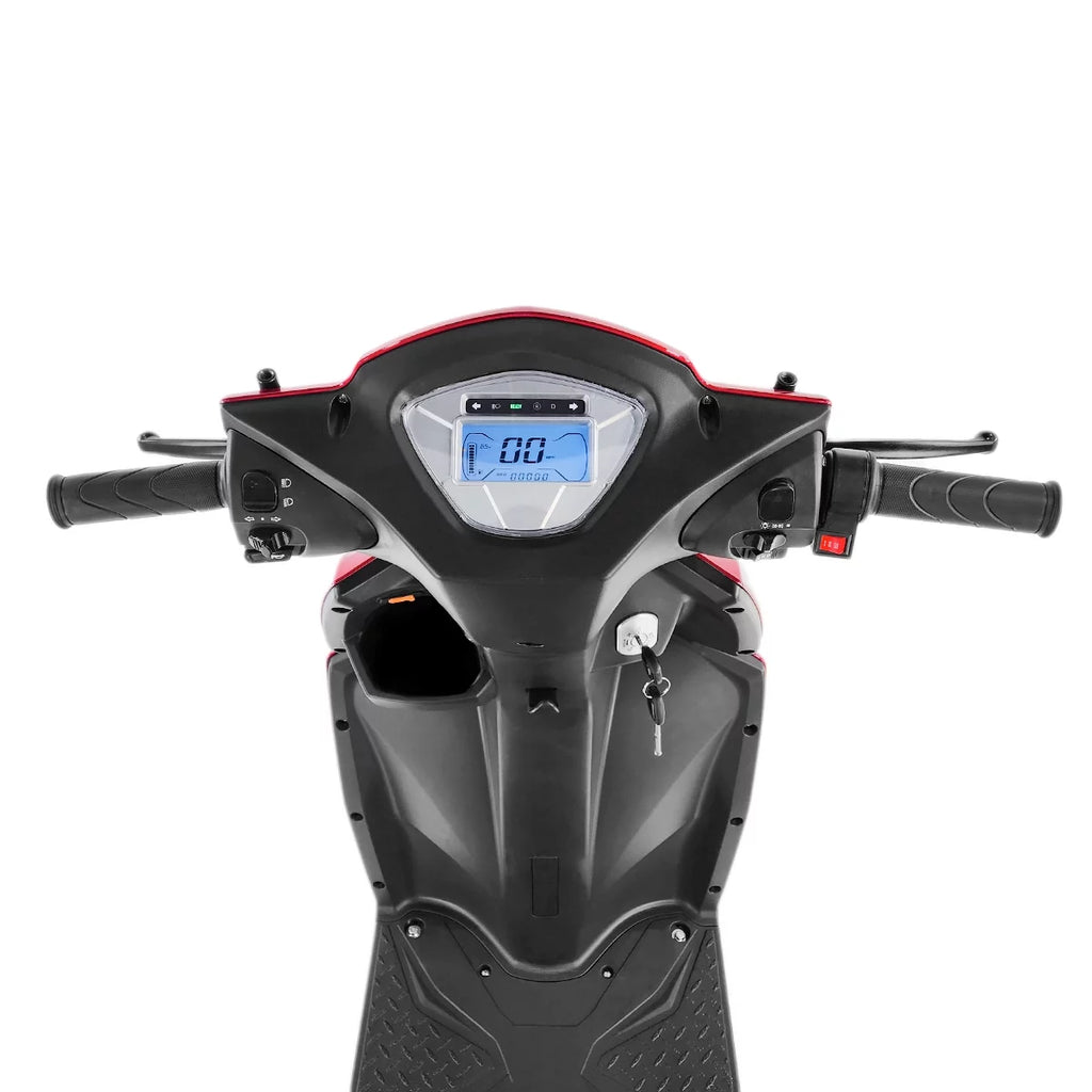 Red 3 Wheel Mobility Scooter, 300 lb. Weight Capacity O189768