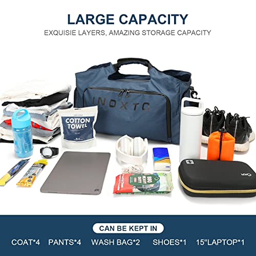 Waterproof Sports Travel Duffel Bag with Wet Pocket & Shoes Compartment V887374