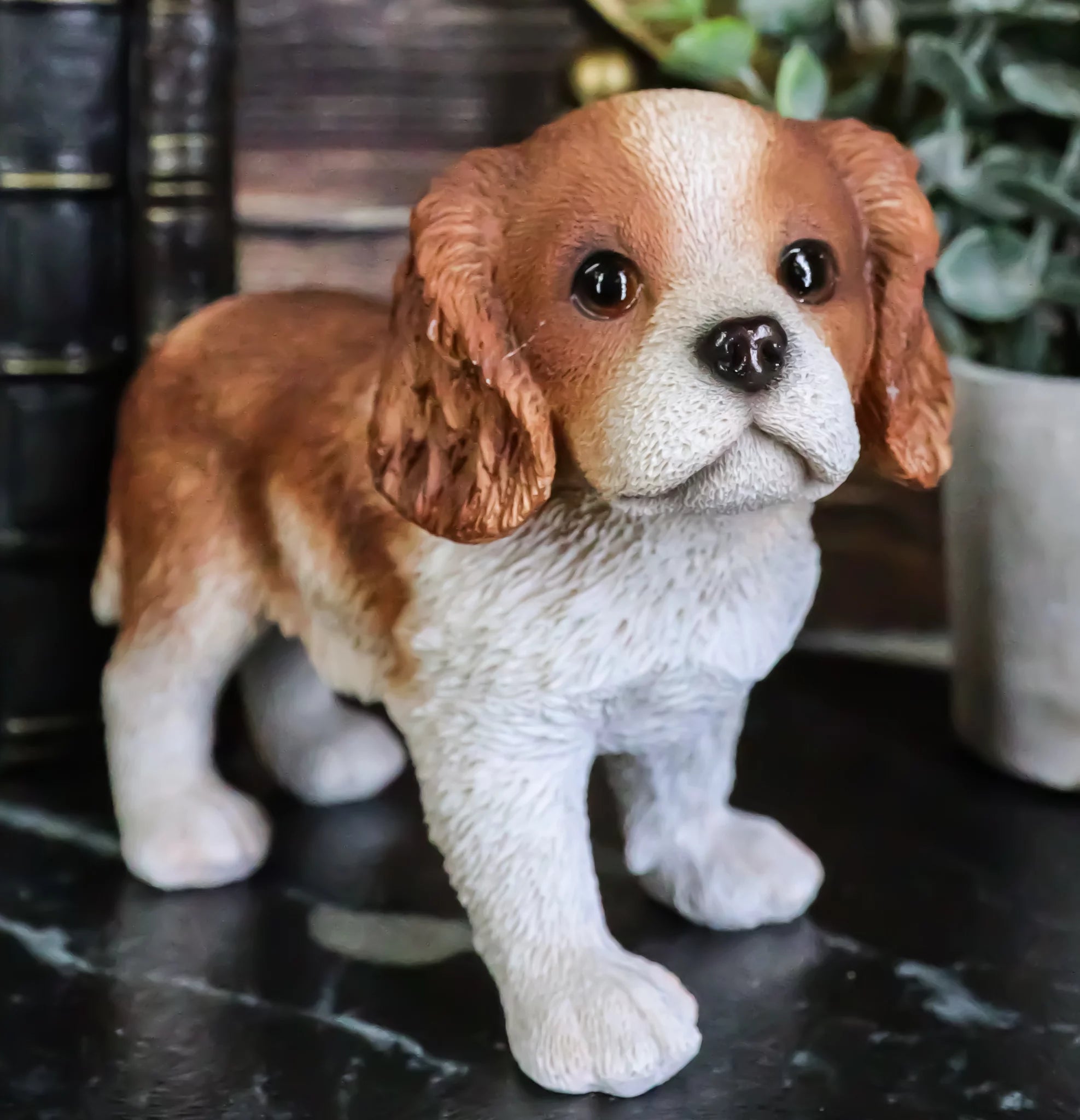 Cavalier King Charles Spaniel Dog Statue 6.25" Long G43674
