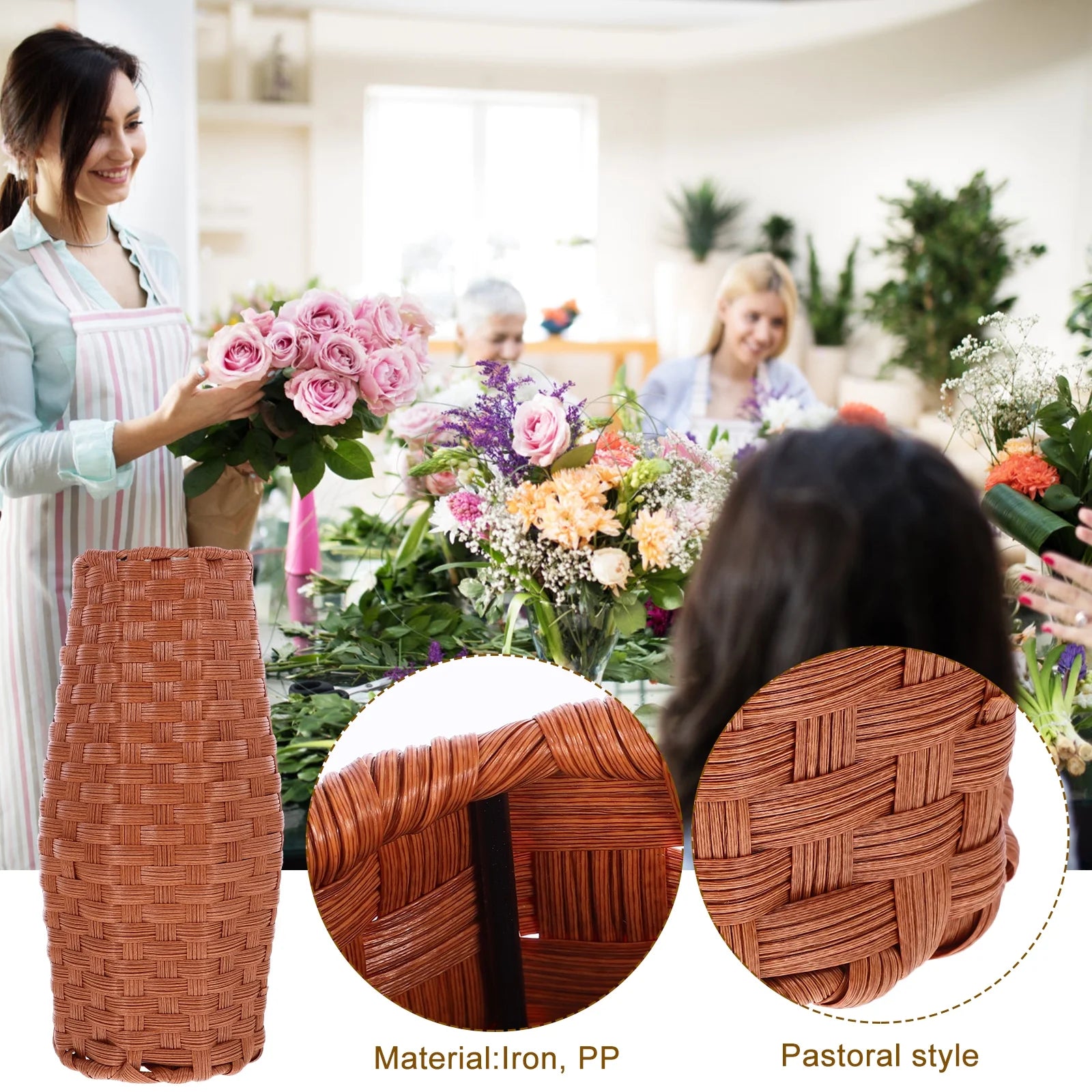Artificial Flower Basket Vase A984860