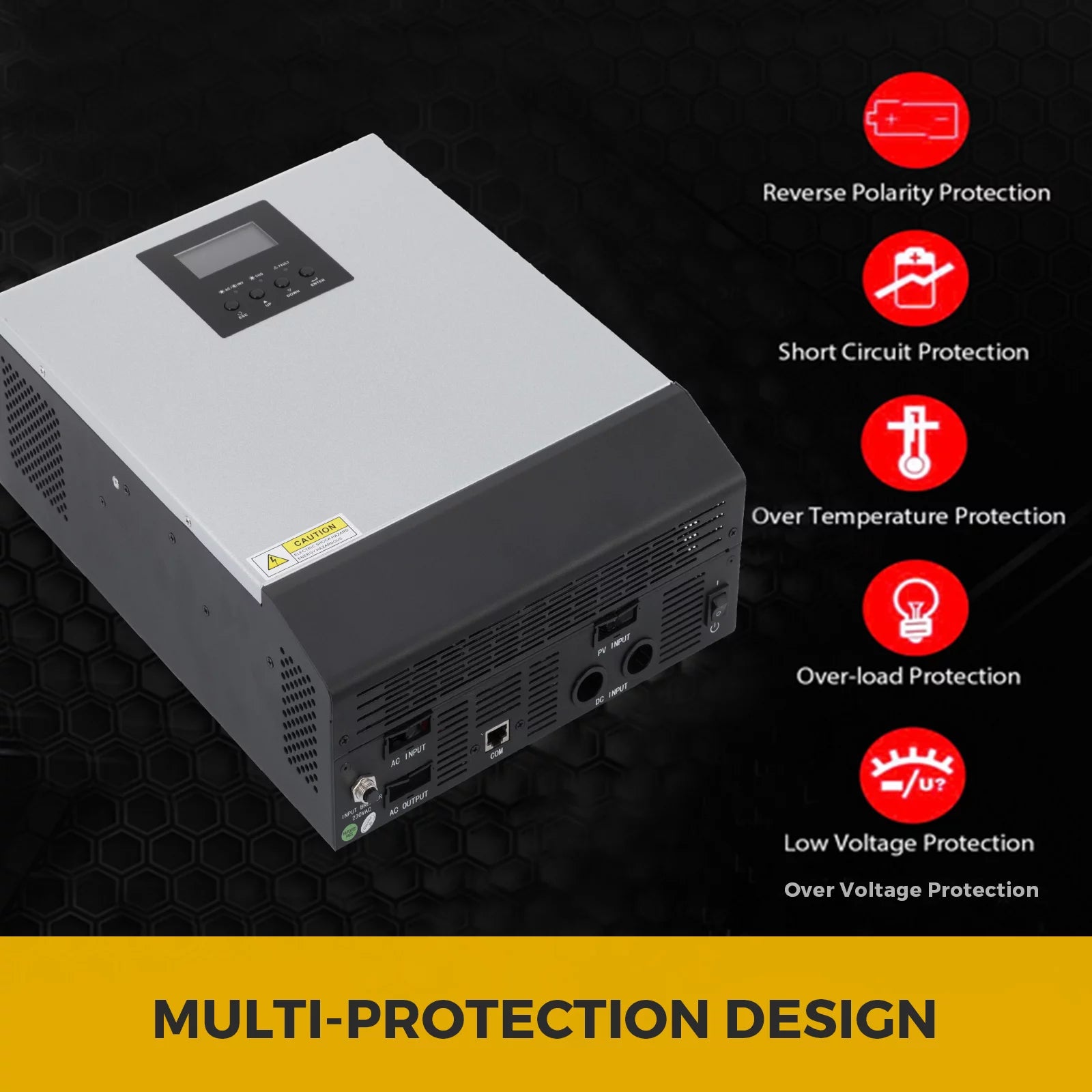 3KVA 24V MPPT Pure Sine Wave Power Inverter Solar Charger H71273