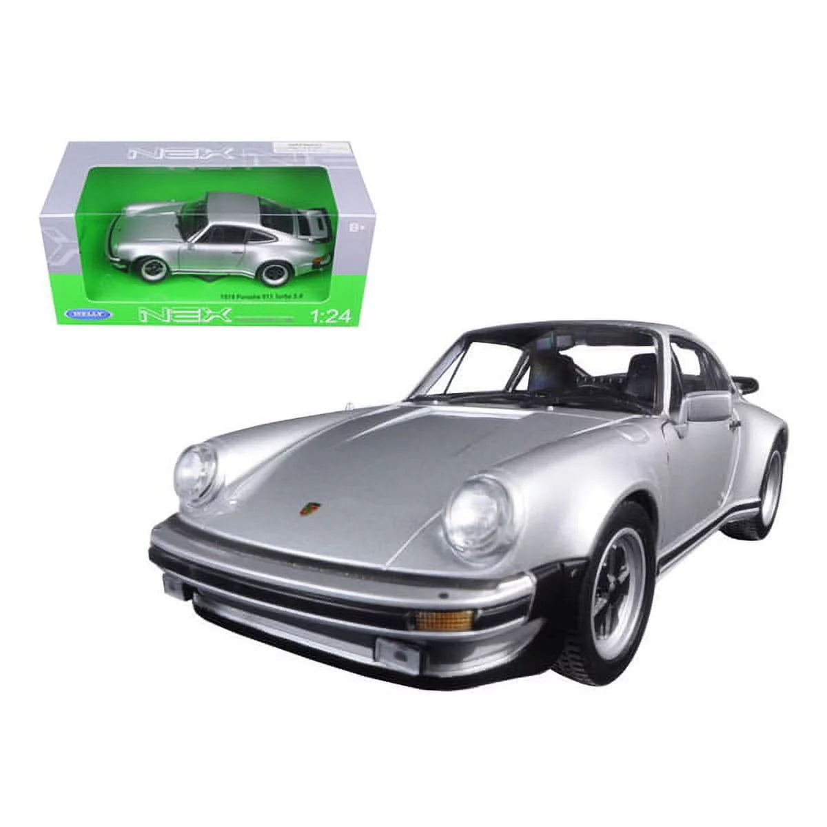 Silver 1/24 Diecast Model Car B4566