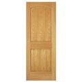 36 in. x 80 in. 2-Panel Arch Solid Core Oak Interior Door Slab A734