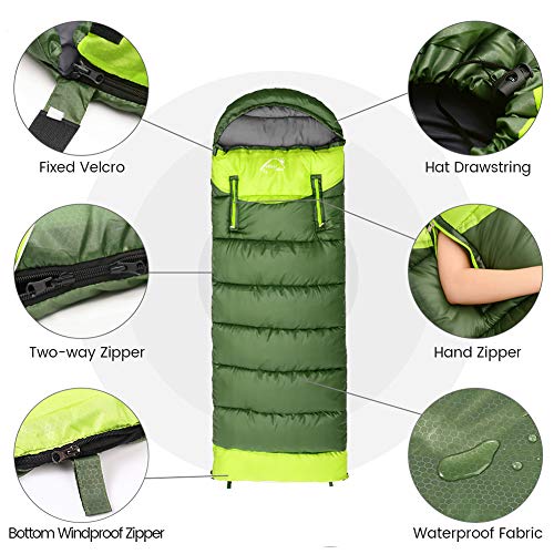 Compact Lightweight Mummy Sleeping Bag for Cold Weather Camping H463332