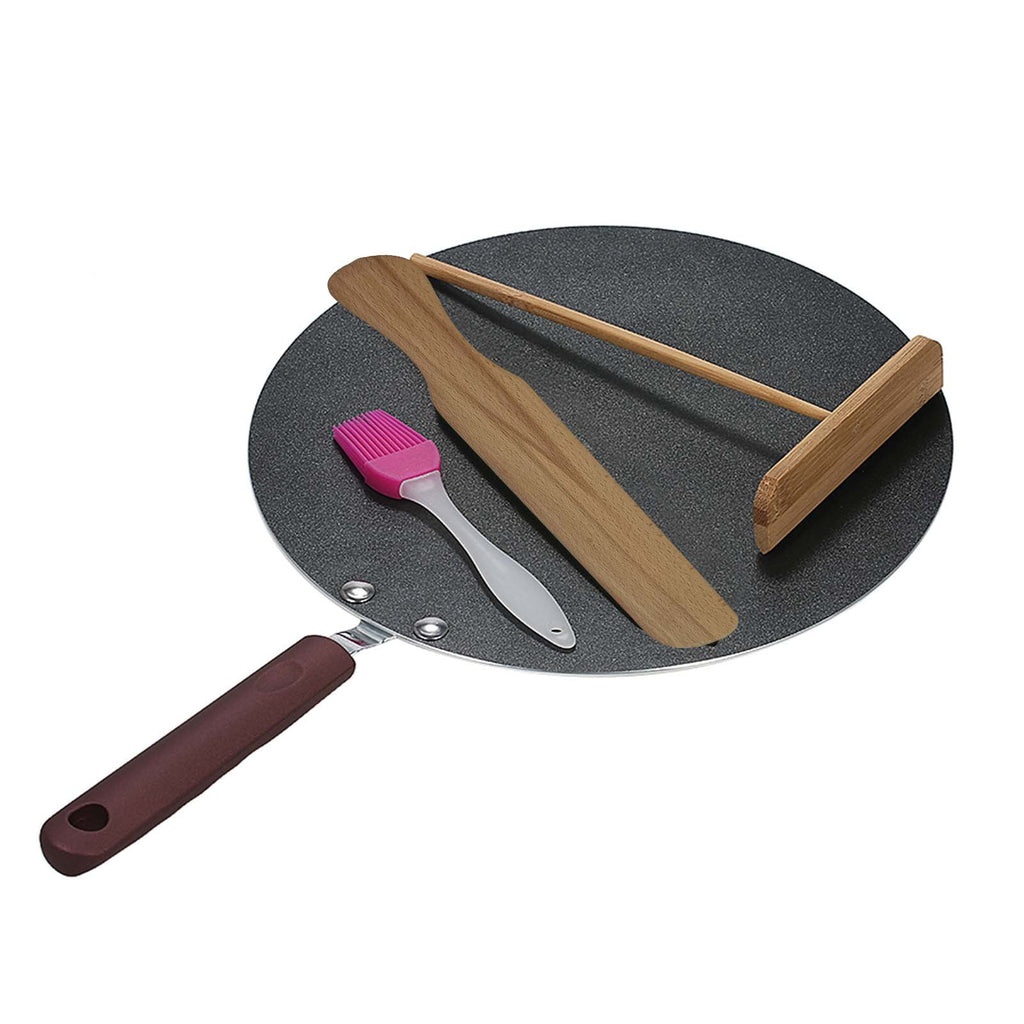 Pancake Pan Crepe Maker Griddle Pan with Spreader & Spatula E263444